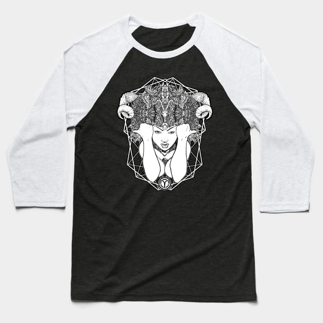 Thelema Crowley themed Aries 3rd eye power Baseball T-Shirt by Esoteric Origins